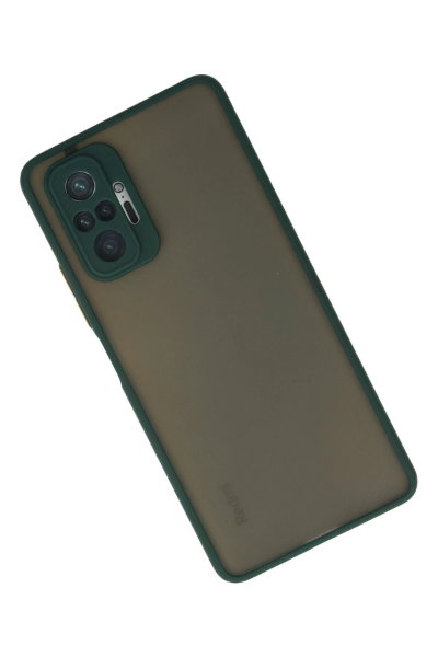 Newface Xiaomi Redmi Note 10 Pro Kılıf Montreal Silikon Kapak - Yeşil resmi