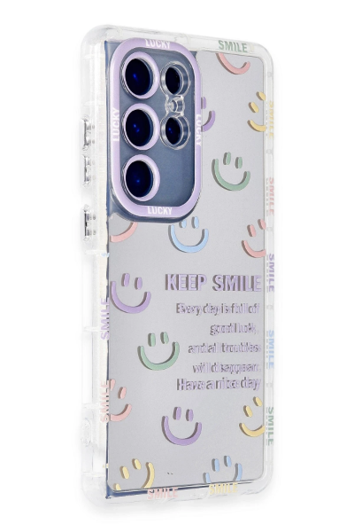 Newface Samsung Galaxy S24 Ultra Kılıf Reflexion Desenli Kapak - Desen 2 resmi