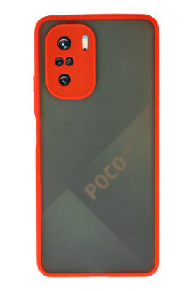 Newface Xiaomi Poco F3 Kılıf Montreal Silikon Kapak - Kırmızı resmi