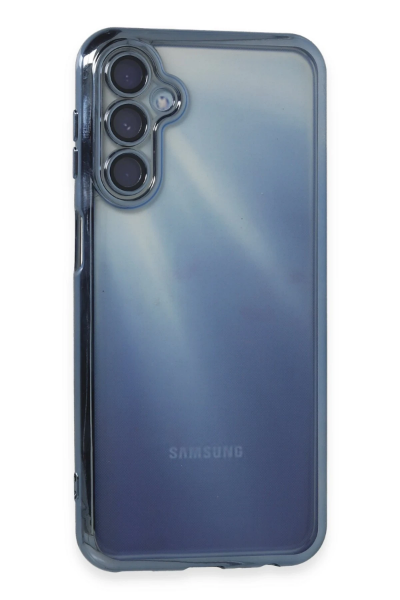Newface Samsung Galaxy A35 5G Kılıf Razer Lensli Silikon - Açık Mavi resmi