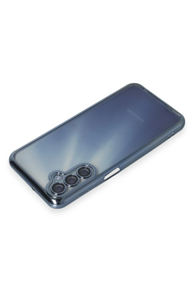 Newface Samsung Galaxy A35 5G Kılıf Razer Lensli Silikon - Açık Mavi resmi
