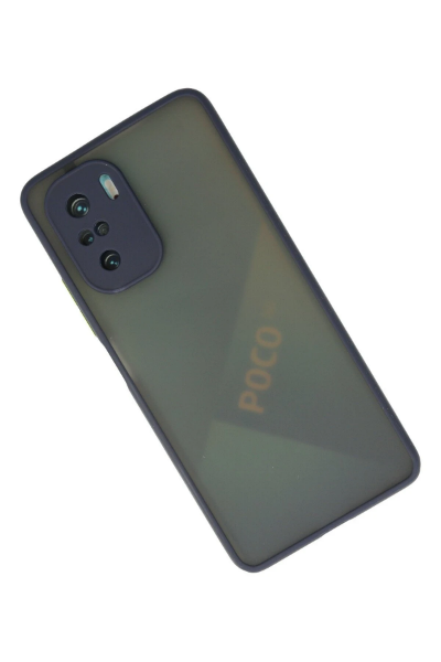 Newface Xiaomi Poco F3 Kılıf Montreal Silikon Kapak - Lacivert resmi