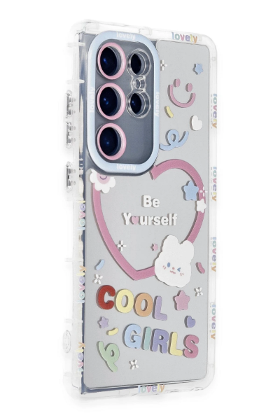 Newface Samsung Galaxy S23 Ultra Kılıf Reflexion Desenli Kapak - Desen 1 resmi