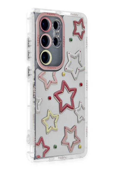 Newface Samsung Galaxy S23 Ultra Kılıf Reflexion Desenli Kapak - Desen 3 resmi