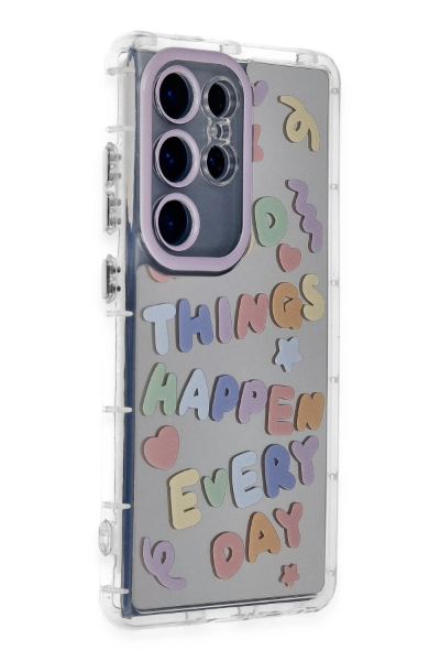 Newface Samsung Galaxy S23 Ultra Kılıf Reflexion Desenli Kapak - Desen 7 resmi
