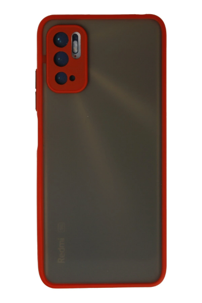 Newface Xiaomi Redmi Note 10 5G Kılıf Montreal Silikon Kapak - Kırmızı resmi