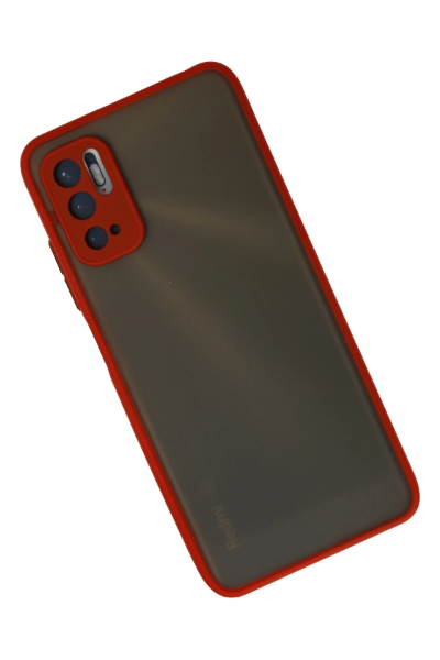 Newface Xiaomi Redmi Note 10 5G Kılıf Montreal Silikon Kapak - Kırmızı resmi