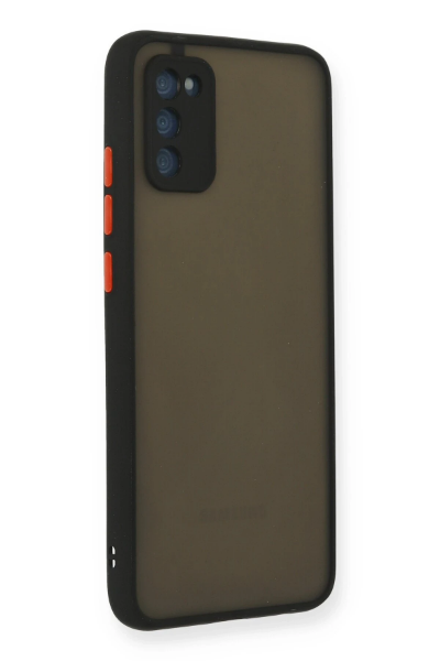 Newface Samsung Galaxy A03S Kılıf Montreal Silikon Kapak - Siyah resmi