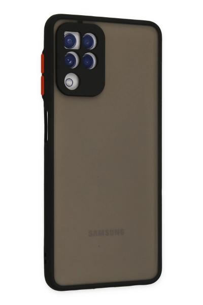 Newface Samsung Galaxy A22 Kılıf Montreal Silikon Kapak - Siyah resmi