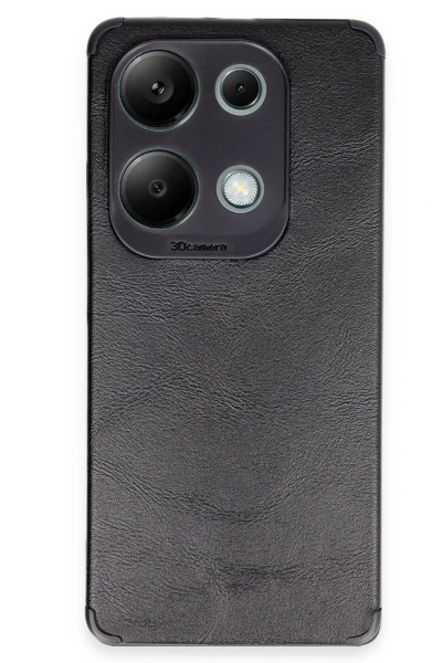Newface Xiaomi Redmi Note 13 4G Kılıf Loop Deri Silikon - Siyah resmi