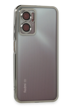 Newface Xiaomi Redmi Note 11E Kılıf Razer Lensli Silikon - Gümüş resmi