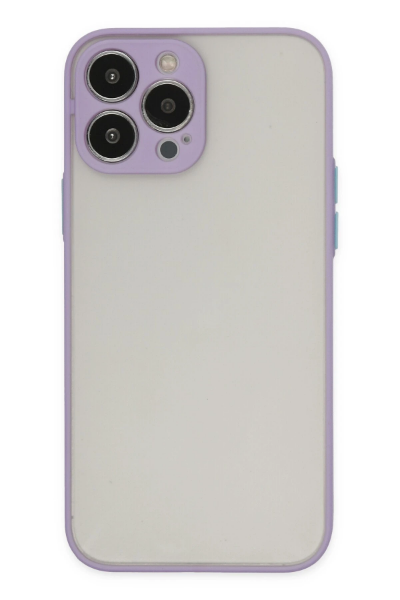 Newface iPhone 13 Pro Kılıf Montreal Silikon Kapak - Mor resmi