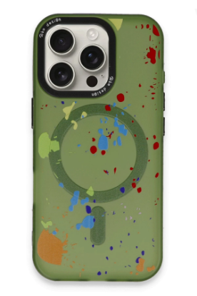 Joko iPhone 16 Pro Colorful Magsafe Kapak - Koyu Yeşil resmi