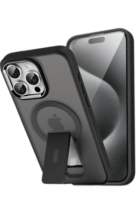 Newface iPhone 12 Tork Magsafe Standlı Kapak - Siyah resmi