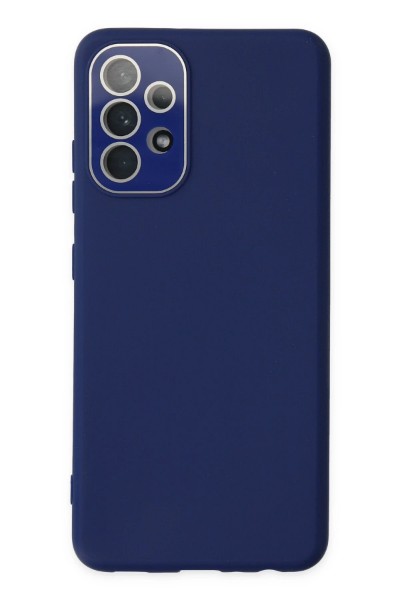 Newface Samsung Galaxy A33 5G Kılıf Lansman Glass Kapak - Sky Blue resmi