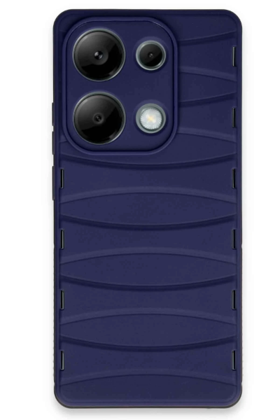 Newface Xiaomi Redmi Note 13 Pro 4G Kılıf Bibercas Silikon Kapak - Lacivert resmi