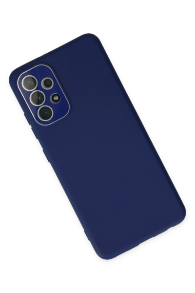 Newface Samsung Galaxy A33 5G Kılıf Lansman Glass Kapak - Sky Blue resmi