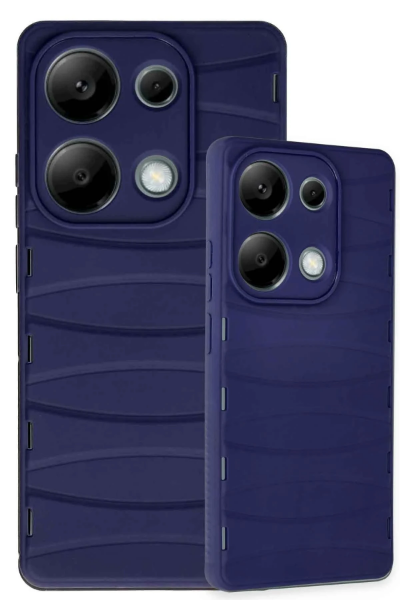 Newface Xiaomi Redmi Note 13 Pro 4G Kılıf Bibercas Silikon Kapak - Lacivert resmi