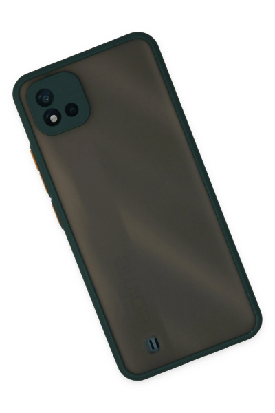 Newface Realme C11 2021 Kılıf Montreal Silikon Kapak - Yeşil resmi