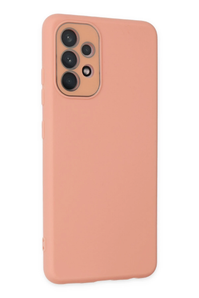 Newface Samsung Galaxy A33 5G Kılıf Lansman Glass Kapak - Pembe resmi