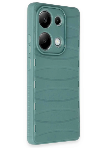Newface Xiaomi Redmi Note 13 Pro 4G Kılıf Bibercas Silikon Kapak - Koyu Yeşil resmi