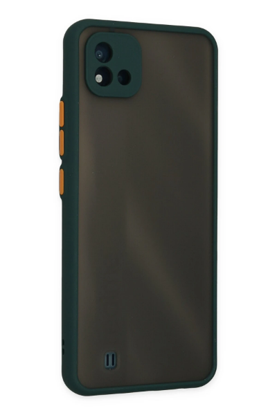 Newface Realme C11 2021 Kılıf Montreal Silikon Kapak - Yeşil resmi