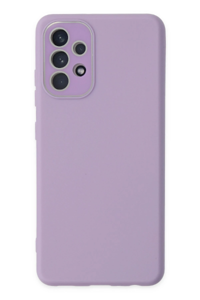 Newface Samsung Galaxy A33 5G Kılıf Lansman Glass Kapak - Lila resmi