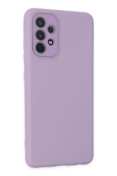 Newface Samsung Galaxy A33 5G Kılıf Lansman Glass Kapak - Lila resmi