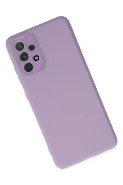 Newface Samsung Galaxy A33 5G Kılıf Lansman Glass Kapak - Lila resmi