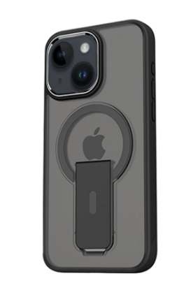 Newface iPhone 15 Tork Magsafe Standlı Kapak - Siyah resmi