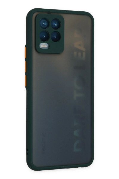 Newface Realme 8 Kılıf Montreal Silikon Kapak - Yeşil resmi
