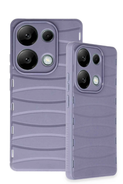 Newface Xiaomi Redmi Note 13 Pro 4G Kılıf Bibercas Silikon Kapak - Lila resmi