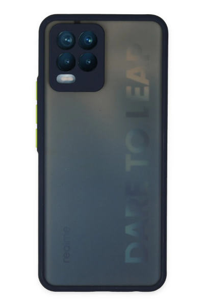 Newface Realme 8 Kılıf Montreal Silikon Kapak - Lacivert resmi