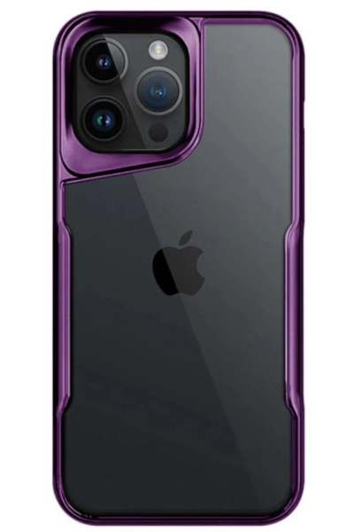 Newface iPhone 14 Pro Max Kılıf Boyi Silikon Kapak - Derin Mor resmi