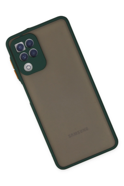 Newface Samsung Galaxy A22 Kılıf Montreal Silikon Kapak - Yeşil resmi