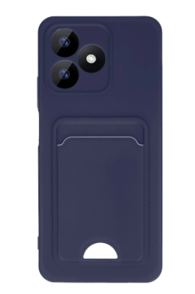 Newface Realme Note 50 4G Kılıf Kelvin Kartvizitli Silikon - Lacivert resmi