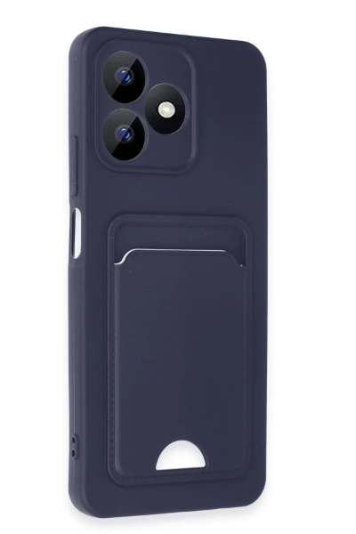 Newface Realme Note 50 4G Kılıf Kelvin Kartvizitli Silikon - Lacivert resmi
