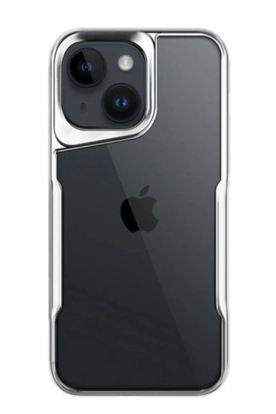 Newface iPhone 15 Kılıf Boyi Silikon Kapak - Gümüş resmi