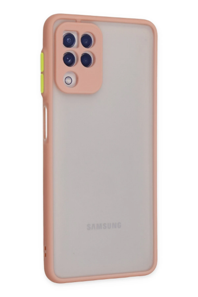 Newface Samsung Galaxy A22 Kılıf Montreal Silikon Kapak - Pembe resmi
