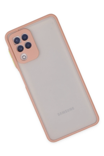 Newface Samsung Galaxy A22 Kılıf Montreal Silikon Kapak - Pembe resmi