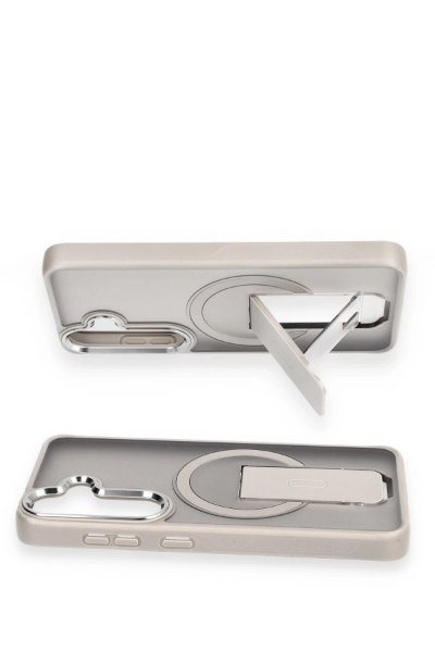 Newface Samsung Galaxy S24 Tork Magsafe Standlı Kapak - Siyah resmi