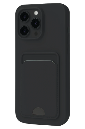 Newface iPhone 16 Pro Kılıf Kelvin Kartvizitli Silikon - Siyah resmi