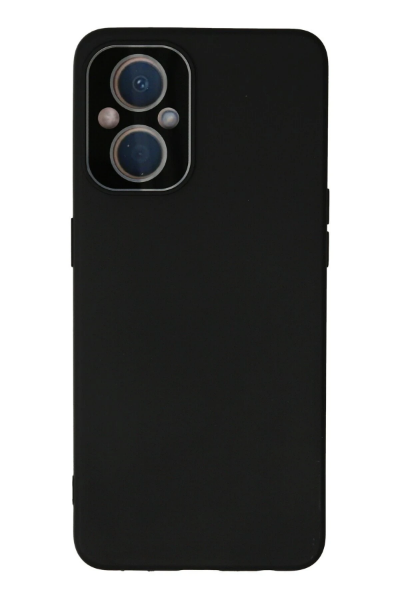 Newface Oppo Reno 7 Lite Kılıf Lansman Glass Kapak - Siyah resmi