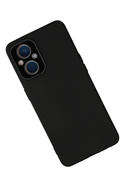 Newface Oppo Reno 7 Lite Kılıf Lansman Glass Kapak - Siyah resmi