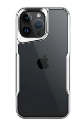 Newface iPhone 15 Pro Kılıf Boyi Silikon Kapak - Gümüş resmi