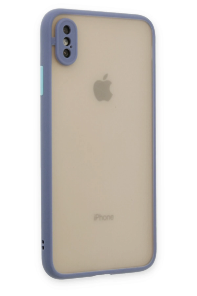 Newface iPhone X Kılıf Montreal Silikon Kapak - Gri resmi