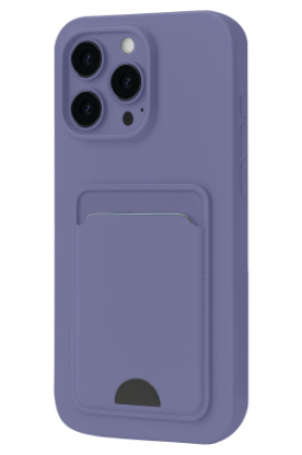 Newface iPhone 16 Plus Kılıf Kelvin Kartvizitli Silikon - Lila resmi