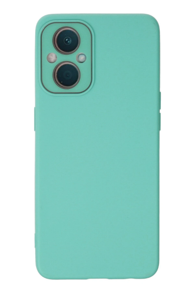 Newface Oppo Reno 7 Lite Kılıf Lansman Glass Kapak - Turkuaz resmi
