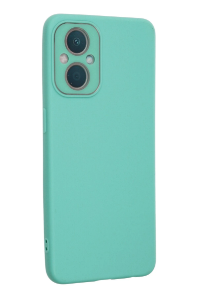 Newface Oppo Reno 7 Lite Kılıf Lansman Glass Kapak - Turkuaz resmi