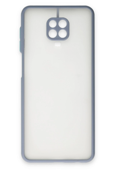 Newface Xiaomi Redmi Note 9 Pro Kılıf Montreal Silikon Kapak - Gri resmi